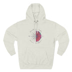 Compass Flower Hoodie — 'Find Your True North' Cozy Fleece Pullover