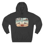 Seagull Beach Hoodie – “No Fear Just Fries” Retro Coastal Graphic Hoodie