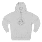 Cozy Minimalist 'Three-Panel' Fleece Hoodie — Soft White Pullover