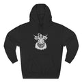 Highland Cow Sketch Hoodie - Detailed Bull Head Graphic Fleece Pullover