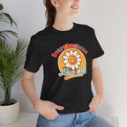 Overstimulated Moms Club T-Shirt — Retro Smiley Daisy Tee