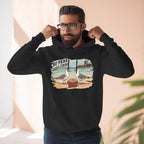 Seagull Beach Hoodie – “No Fear Just Fries” Retro Coastal Graphic Hoodie
