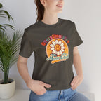 Overstimulated Moms Club T-Shirt — Retro Smiley Daisy Tee