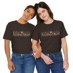 Floral Meadow Stripe Tee — Wildflower Band Graphic T-Shirt