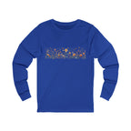 Long Sleeve Tee — Delicate Wildflower Field Graphic