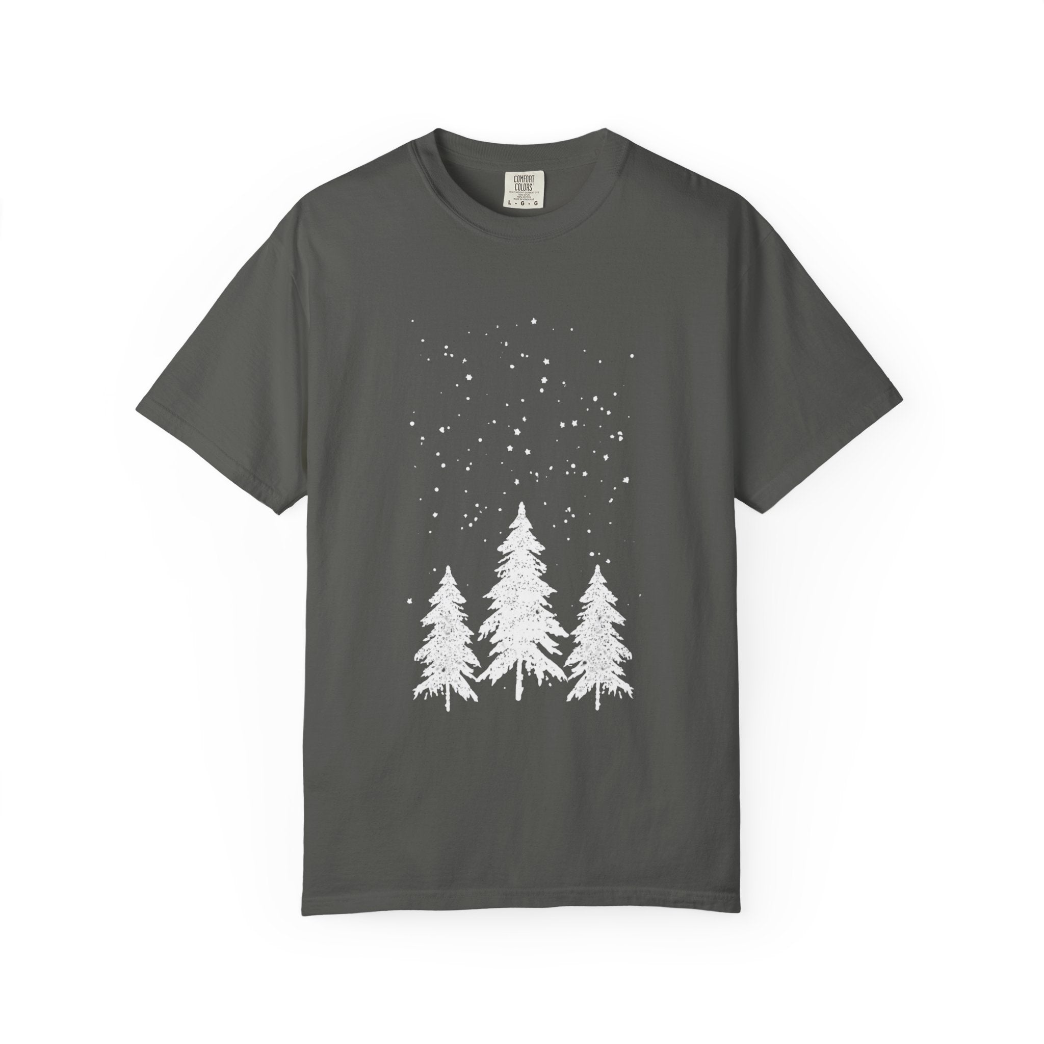 Winter Pine Tree Shirt | Snowy Forest Tee