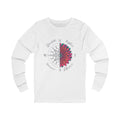Compass Rose Floral Long Sleeve Tee — "Dream. Explore. Discover." Travel Shirt