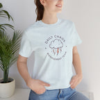 Daily Chaos Management Team Tee — Cute Lightning Cloud Graphic T-Shirt