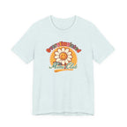 Overstimulated Moms Club T-Shirt — Retro Smiley Daisy Tee