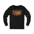 Autumn Bloom Long Sleeve Tee — Rustic Fall Floral Shirt
