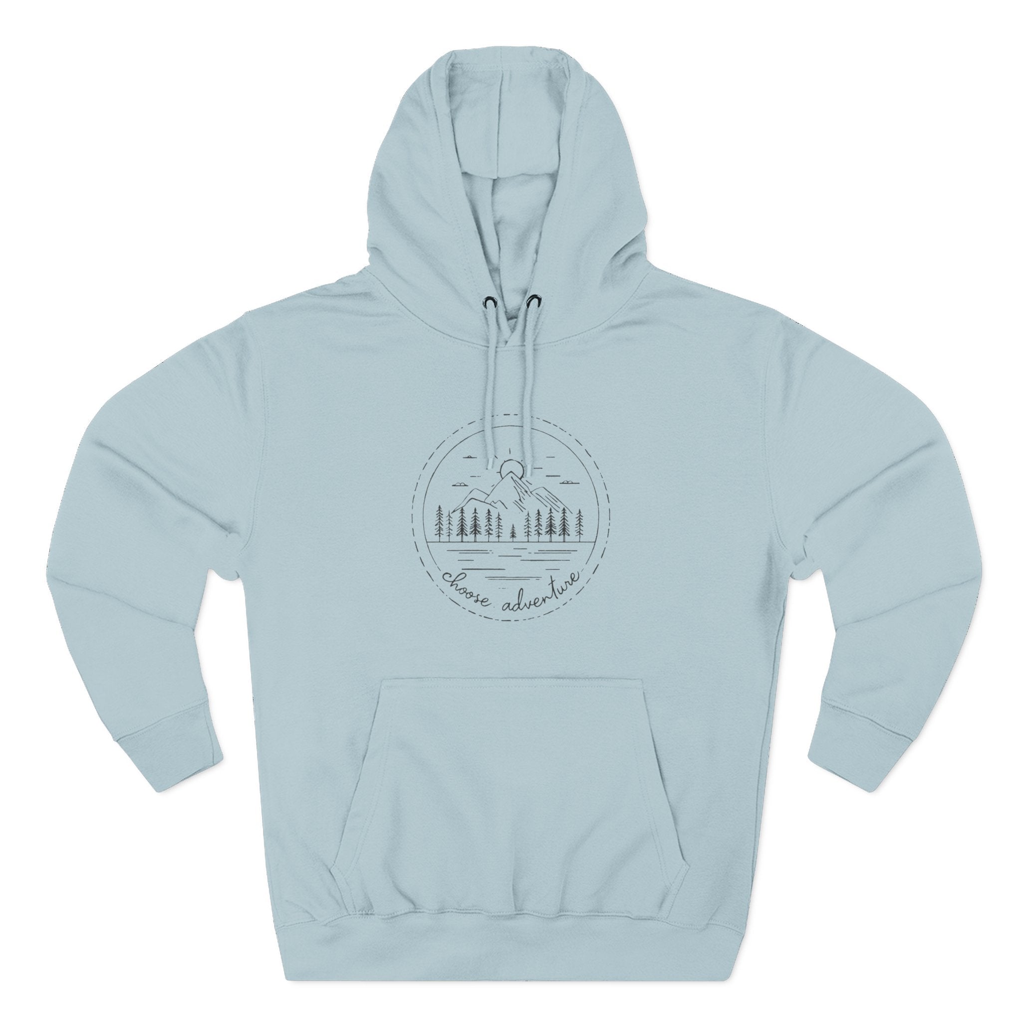 Cozy Minimalist 'Three-Panel' Fleece Hoodie — Soft White Pullover