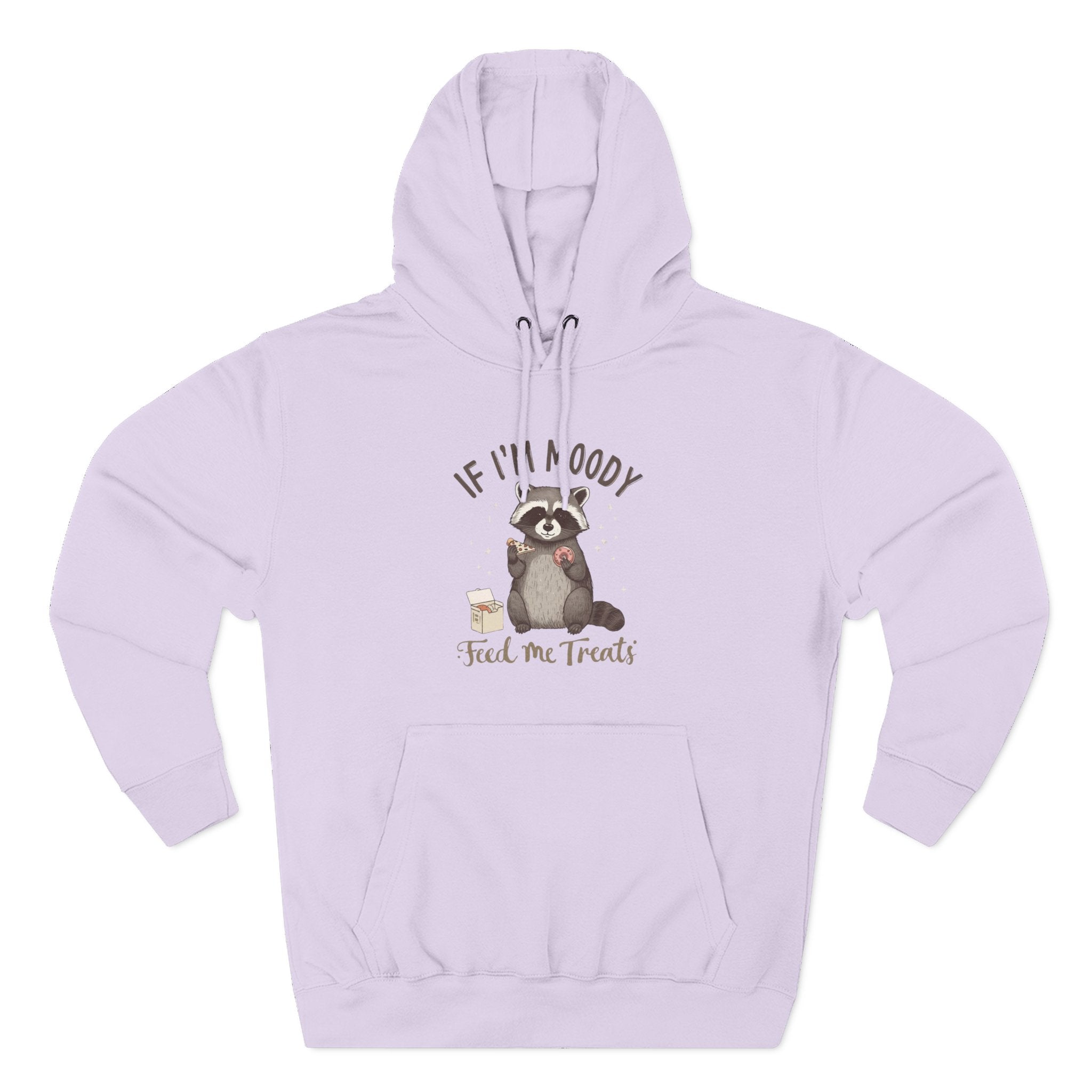 If I’m Moody Feed Me Treats Hoodie — Cute Raccoon Graphic Pullover