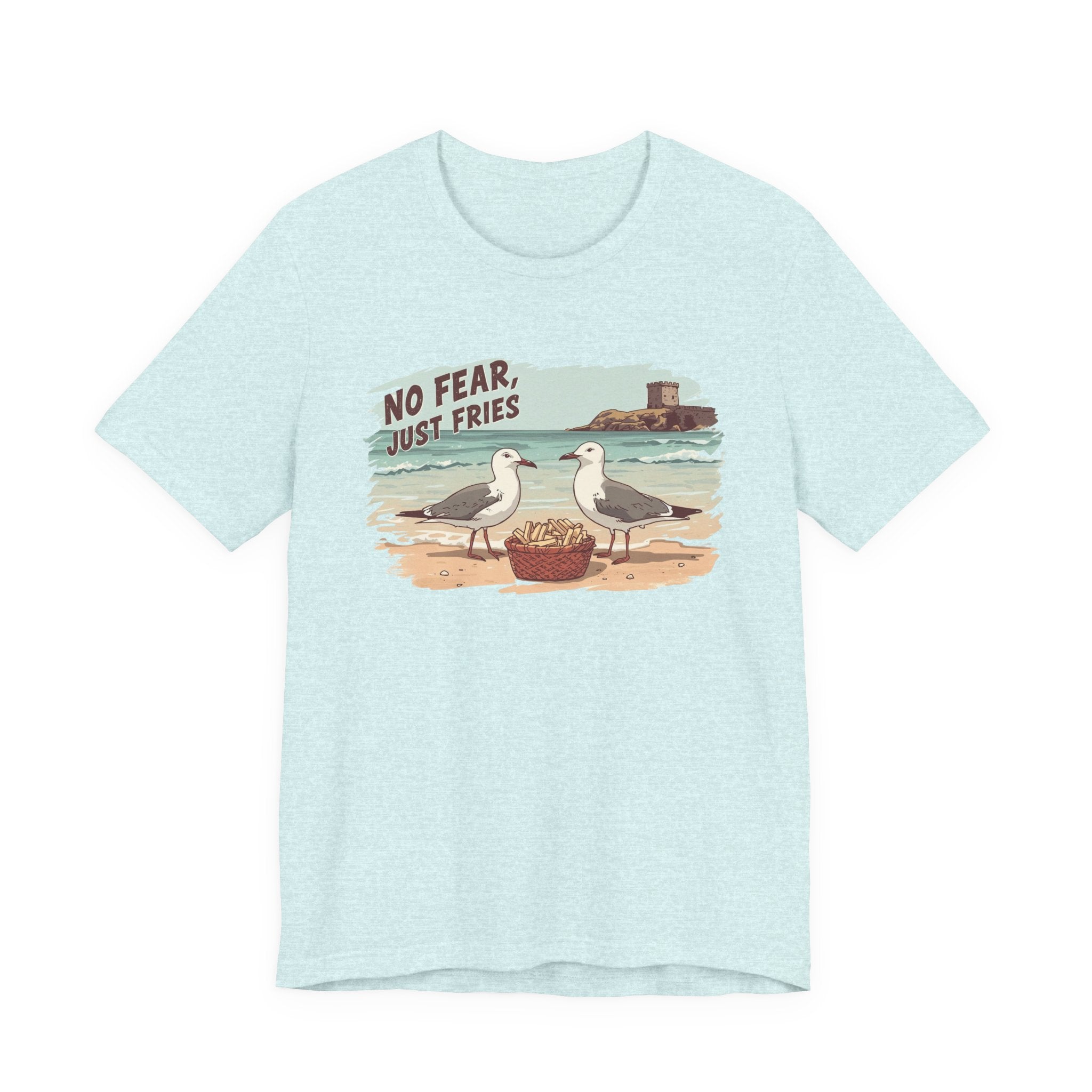 No Fear Just Fries T-Shirt — Seagull Beach Graphic Tee