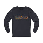 Long Sleeve Tee — Delicate Wildflower Field Graphic