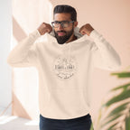 Cozy Minimalist 'Three-Panel' Fleece Hoodie — Soft White Pullover