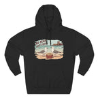 Seagull Beach Hoodie – “No Fear Just Fries” Retro Coastal Graphic Hoodie