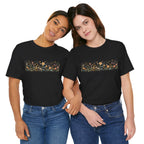 Floral Meadow Stripe Tee — Wildflower Band Graphic T-Shirt