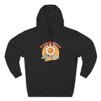 Retro "Moms Club" Fleece Hoodie — Sunshine Flower Graphic