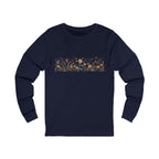 Long Sleeve Tee — Delicate Wildflower Field Graphic