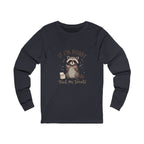 If I'm Moody Feed Me Treats Long Sleeve Tee — Cute Raccoon Graphic Shirt