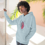 Compass Flower Hoodie — 'Find Your True North' Cozy Fleece Pullover