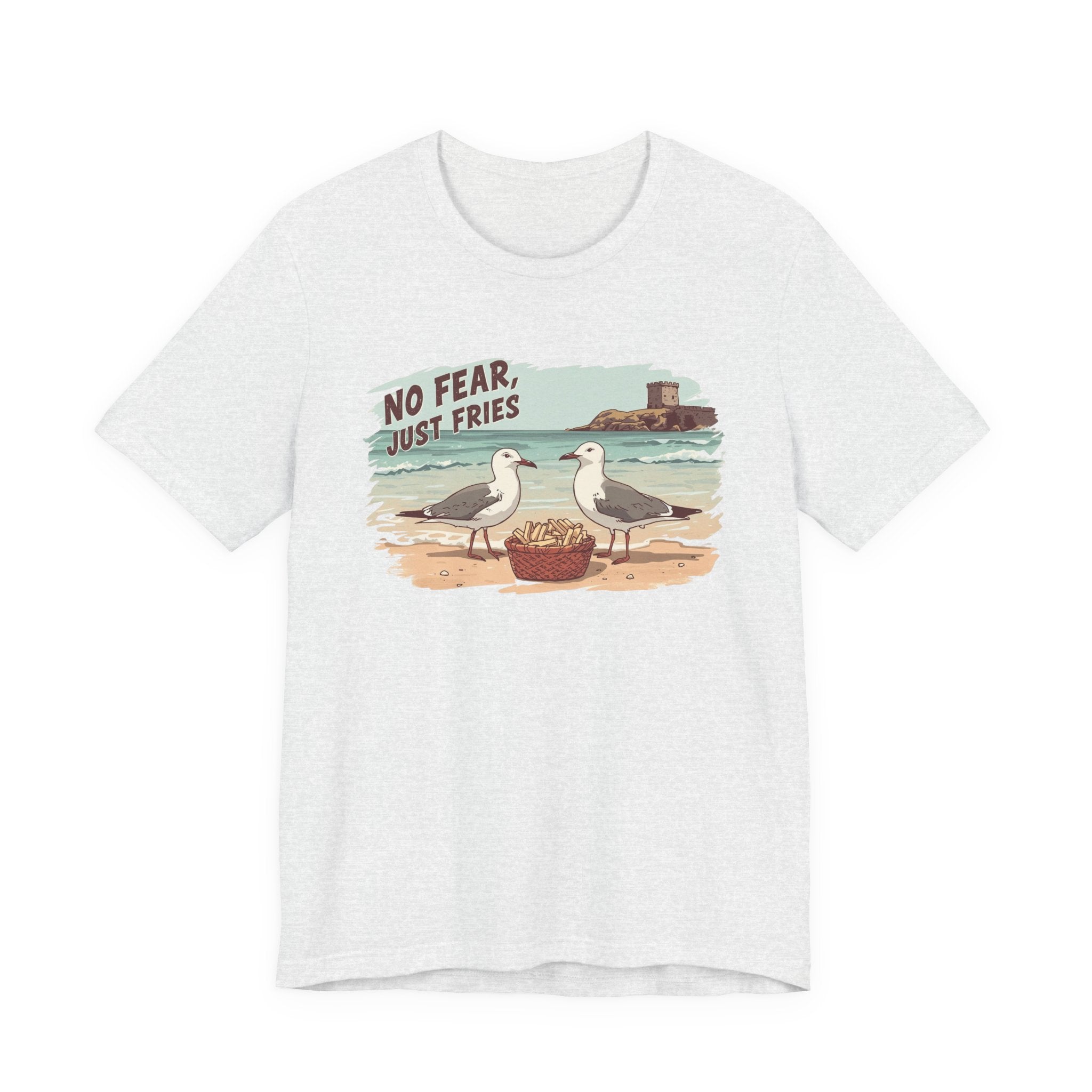 No Fear Just Fries T-Shirt — Seagull Beach Graphic Tee