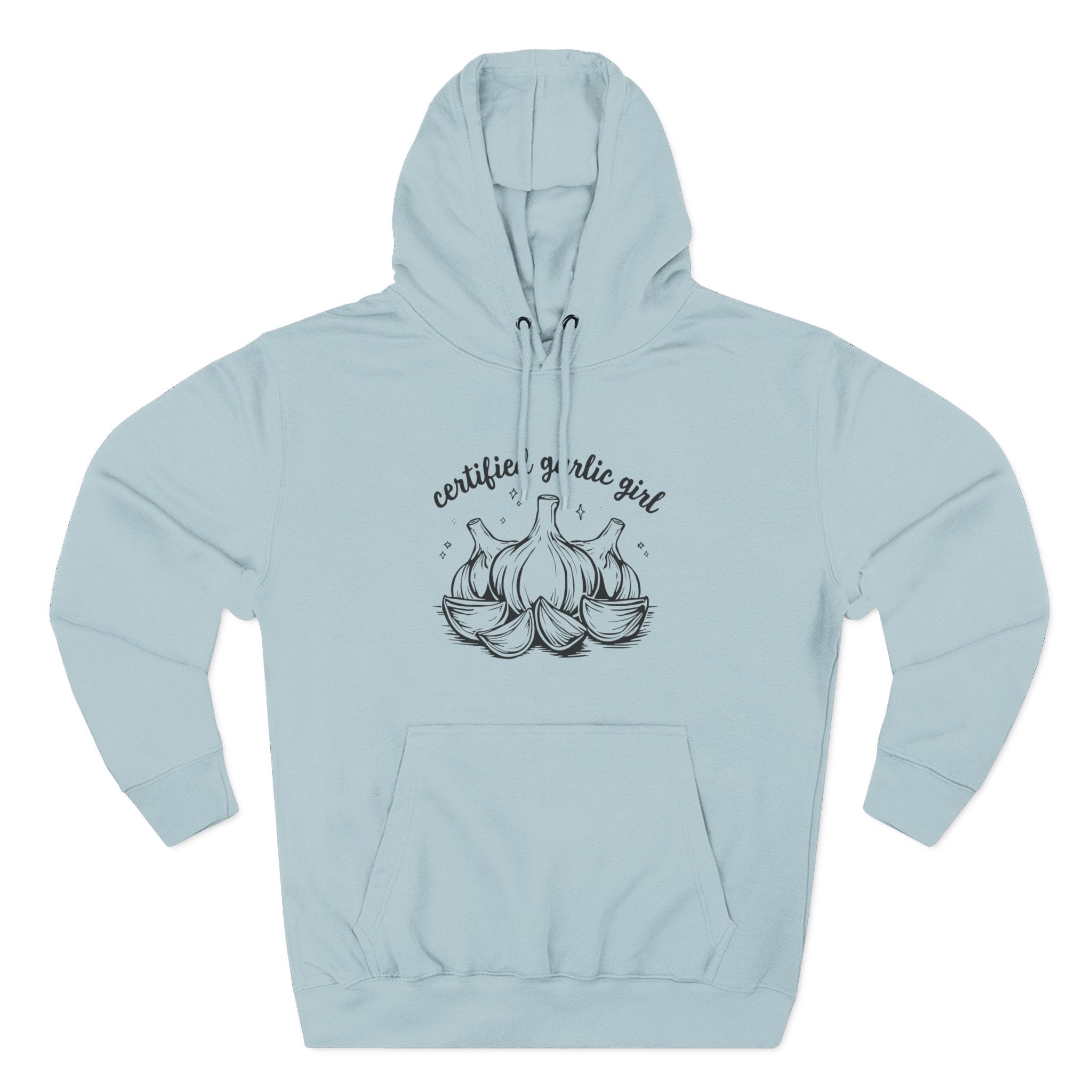 Certified Garlic Girl Hoodie – Cute Garlic Graphic Fleece Pullover