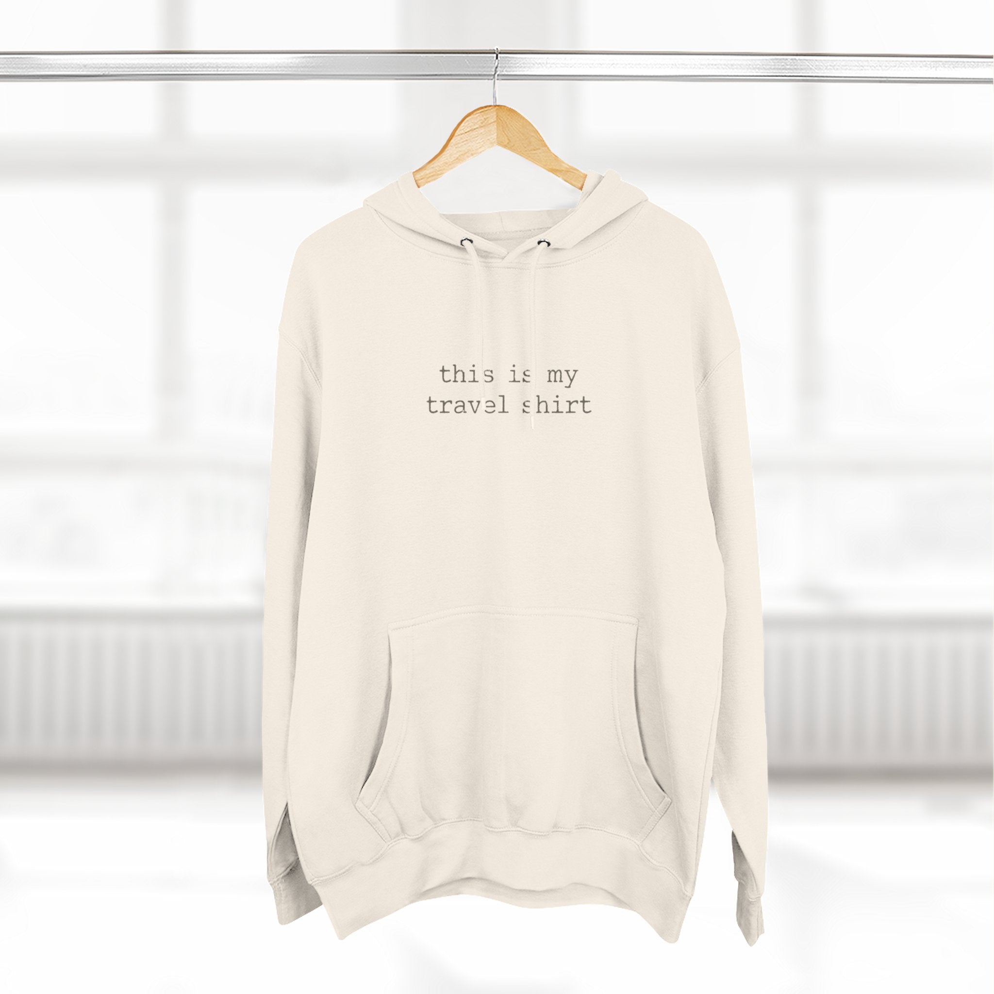 Three-Panel Fleece Hoodie