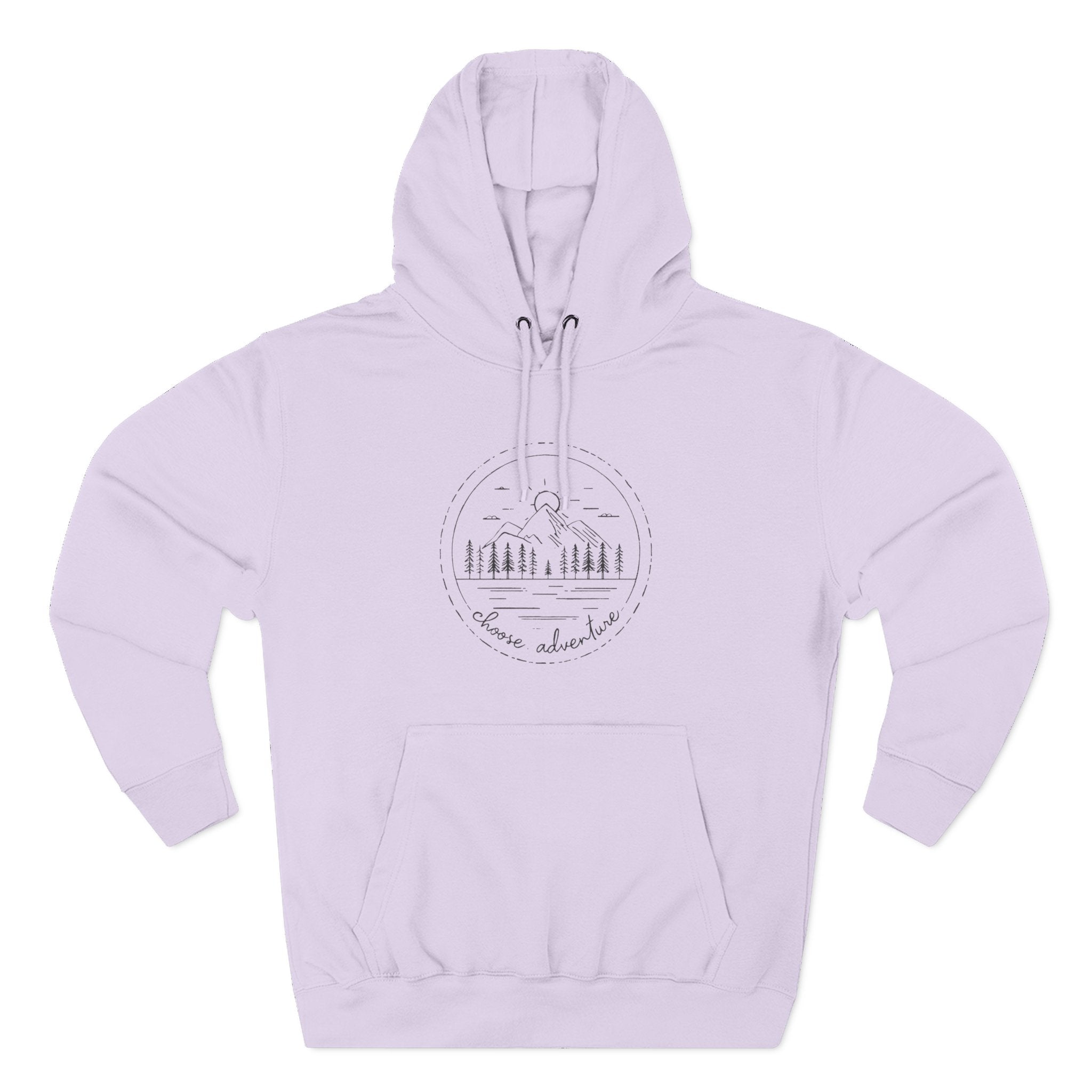 Cozy Minimalist 'Three-Panel' Fleece Hoodie — Soft White Pullover