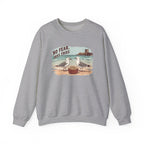 Crewneck Sweatshirt - "No Fear, Just Fries" Seagull Beach Graphic