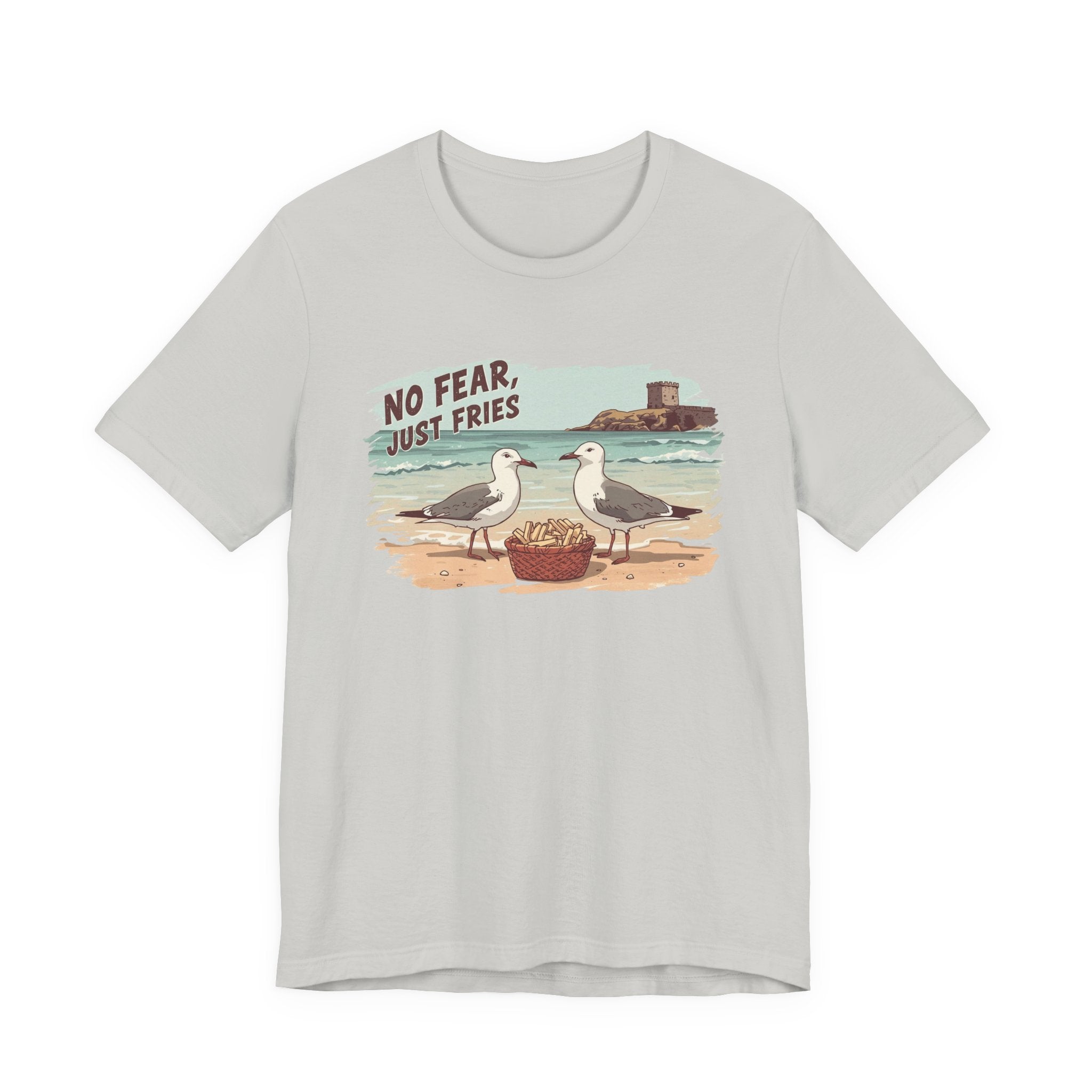 No Fear Just Fries T-Shirt — Seagull Beach Graphic Tee