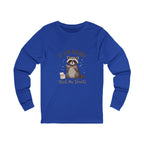 If I'm Moody Feed Me Treats Long Sleeve Tee — Cute Raccoon Graphic Shirt