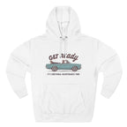 Hoodie — "Get Ready" Convertible Car Graphic (It's Emotional Maintenance Time)