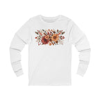 Autumn Bloom Long Sleeve Tee — Rustic Fall Floral Shirt